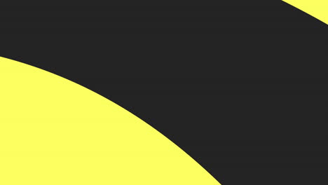 Dynamic-waving-flag-black,-yellow-stripes-and-white-circle