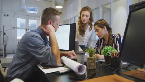 business people working in modern office