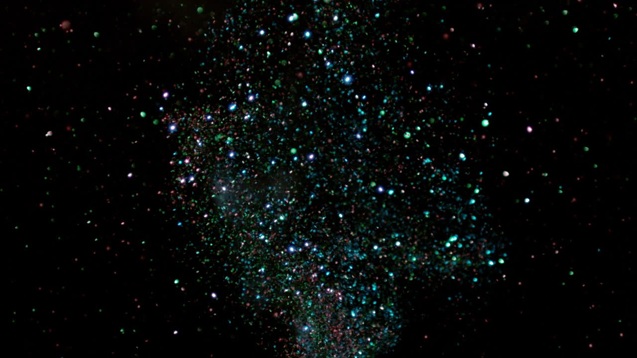 Glitter Bomb Detonation slow motion 1900fps phantom 4K