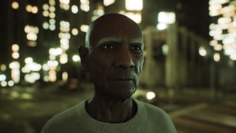 old-asian-man-in-big-city-at-night