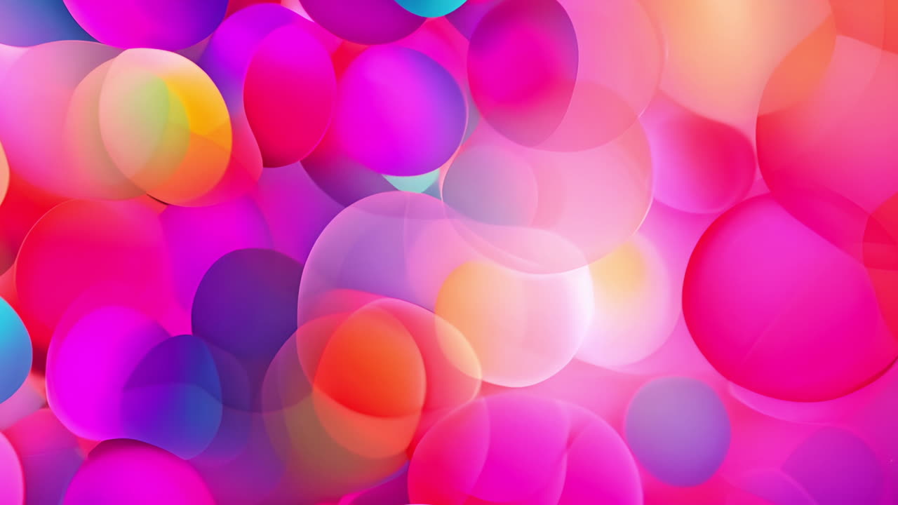 Vibrant Abstract Bokeh Circles Background