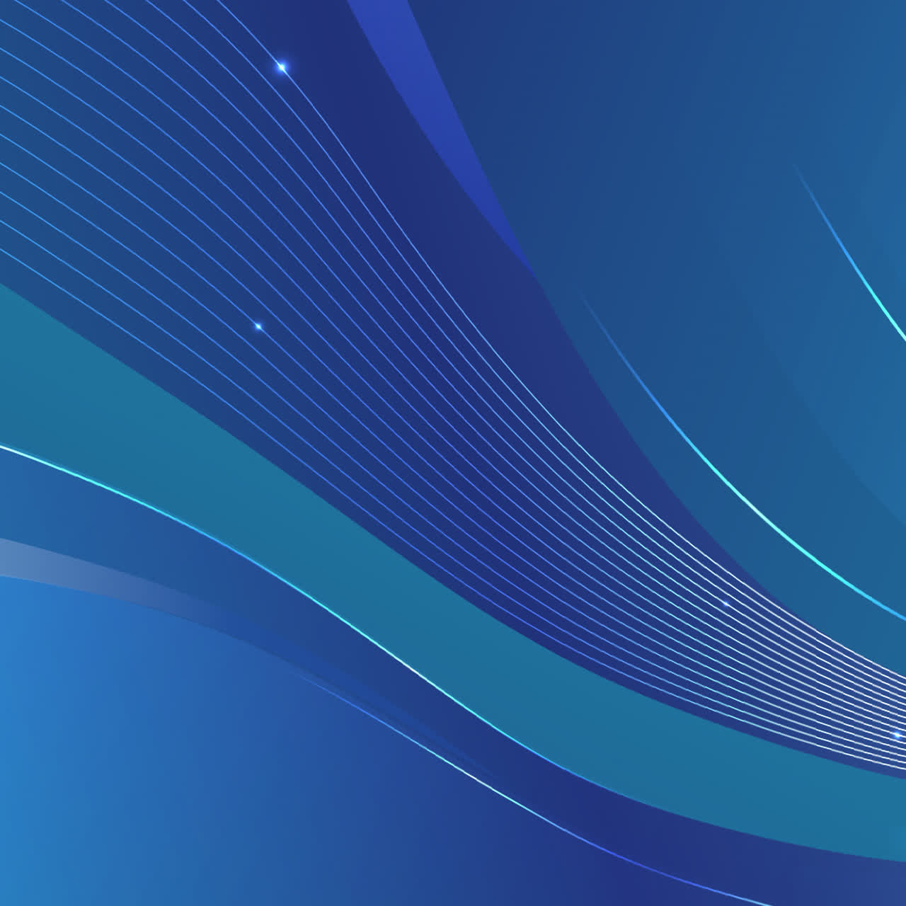 Abstract Blue and Teal Wave Background