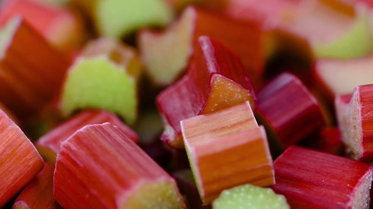 rababro picado en una placa giratoria (con bucle sin costuras)