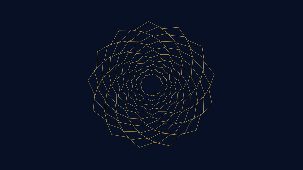 brillantes espirales doradas líneas delicadas forman un cautivador patrón parecido a un vórtice