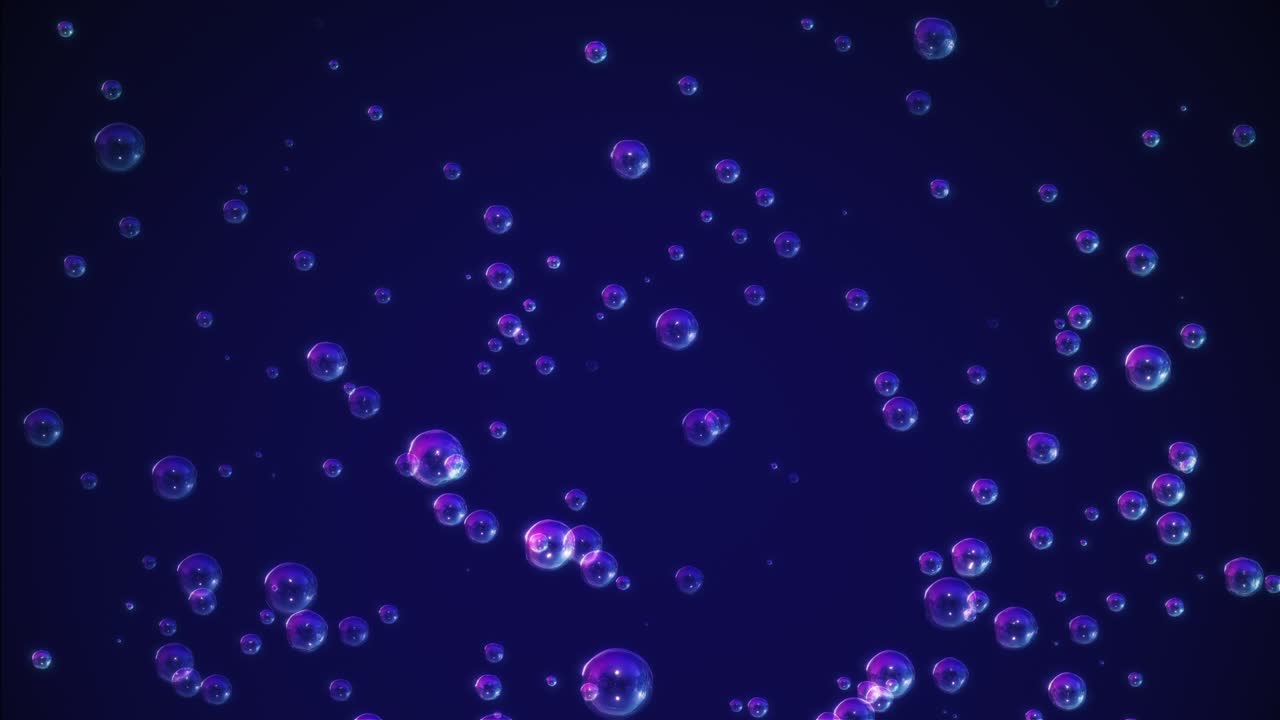 Tiny Modern Abstract Bubbles Reveal with Loop and Alpha Channel