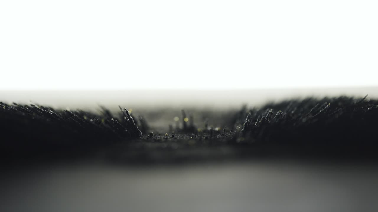 Black Volcanic Sand Particles Reacting To Magnetism Macro