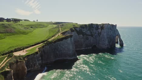 beautiful cliffs of étretat, france