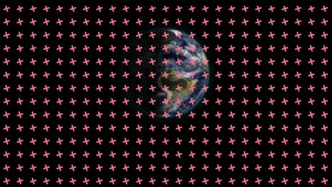 Animation-of-pattern-moving-over-globe