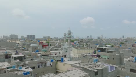 Aerial-View-Of-Lines-Area-In-Karachi