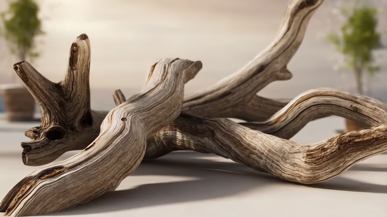 Natural Driftwood Pieces Arrangement