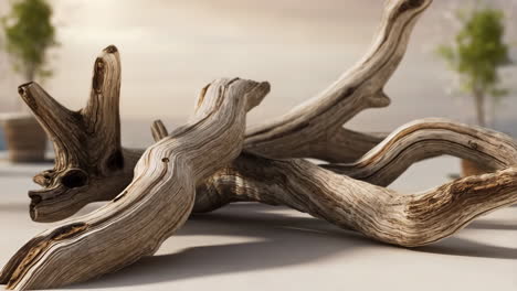 natural driftwood pieces arrangement