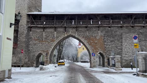 winter in tallinn old town - 4k footage capturing christmas mood and ambience