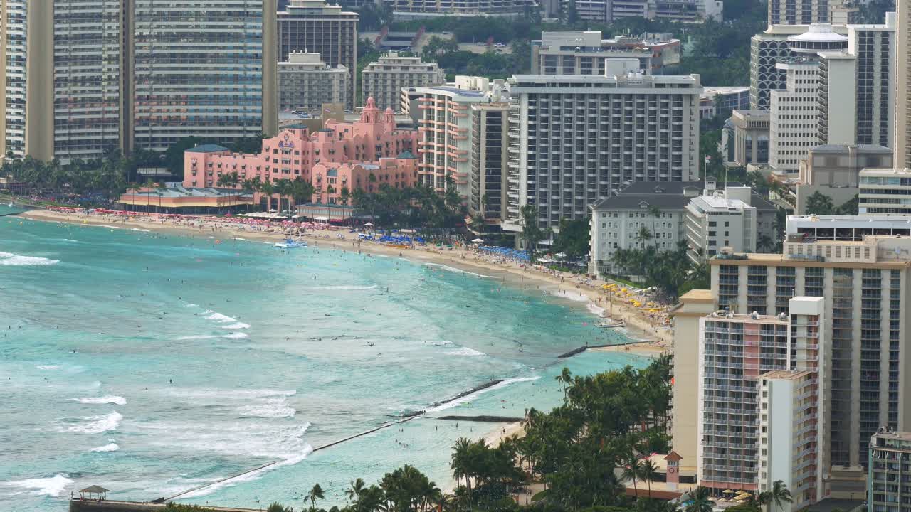 Waikiki Beach and Hotels, Oahu, Hawaii