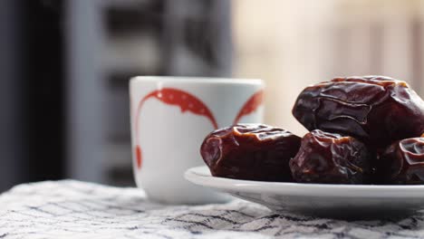 dates and a cup