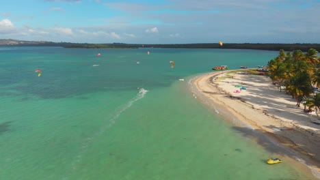 Pigeon-Point-Heritage-Park-is-nature-reserve-on-the-south-west-of-the-island-of-the-Tobago-is-the-most-popular-beach