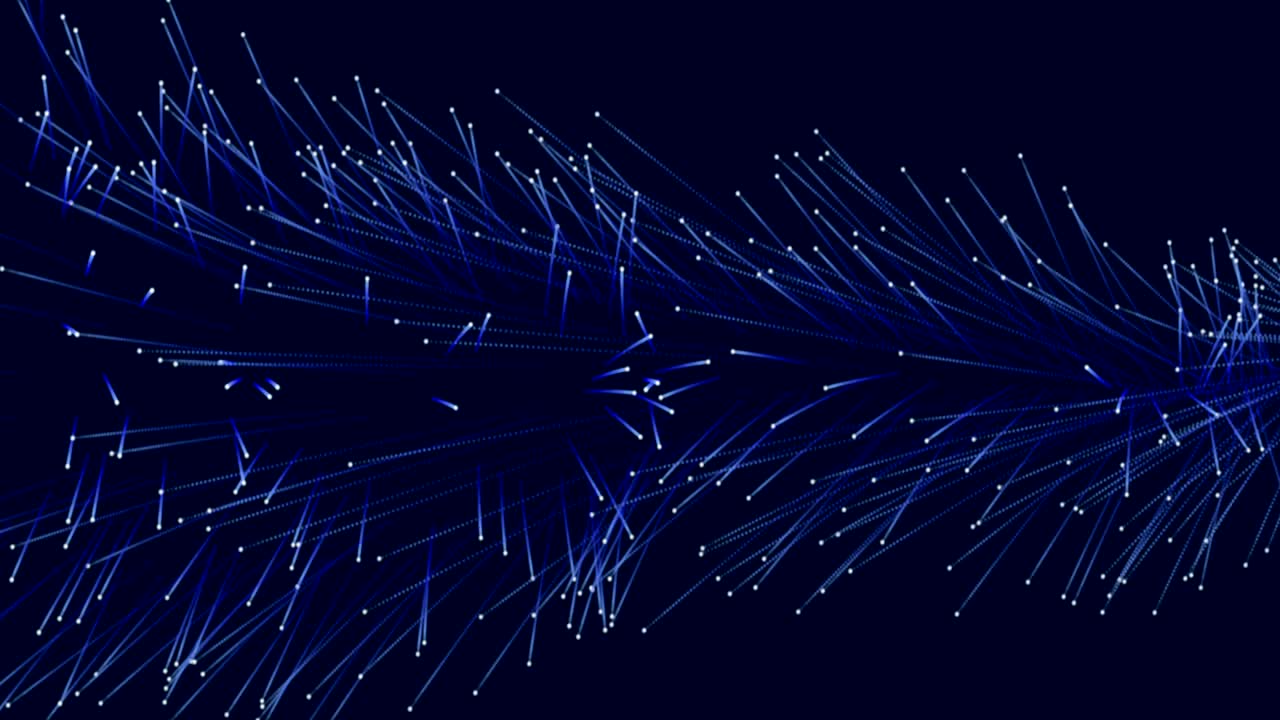 Moving particles beautiful. Blue tint. Seamless loop. More colors available - check my portfolio