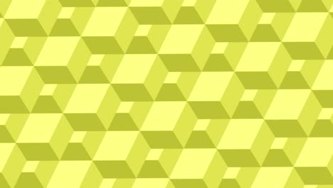 abstract geometric pattern of yellow cubes