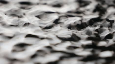 macro of white and black metallic, visual effect looks like liquid metal. swirling black water liquid. not 3d abstract background. wavy reflection surface. trendy fluid abstraction flow. resonance