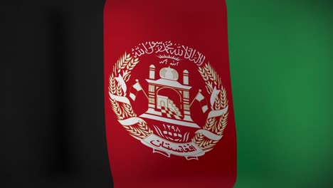 animation of waving flag of afghanistan