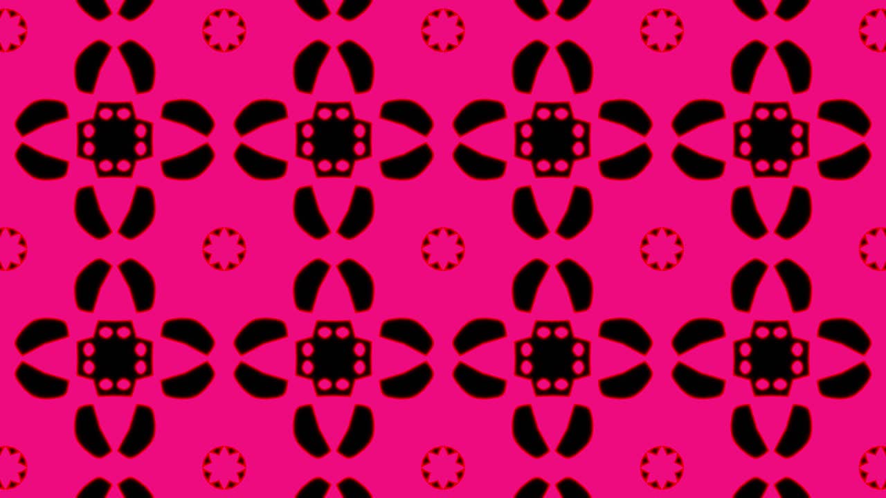 fondo de patrón sin costuras geométrico rosa abstracto. rayas abstractas bucle de caleidoscopio. rápido psicodélico colorido fondo de kaleidoscopio vj. discoteca fondo de movimiento abstracto. efecto caleidoscope