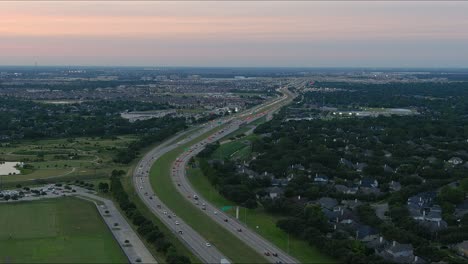 Video-De-Drones-De-La-99-Grand-Parkway-En-El-área-De-Cinco-Ranch-En-Katy,-Texas.