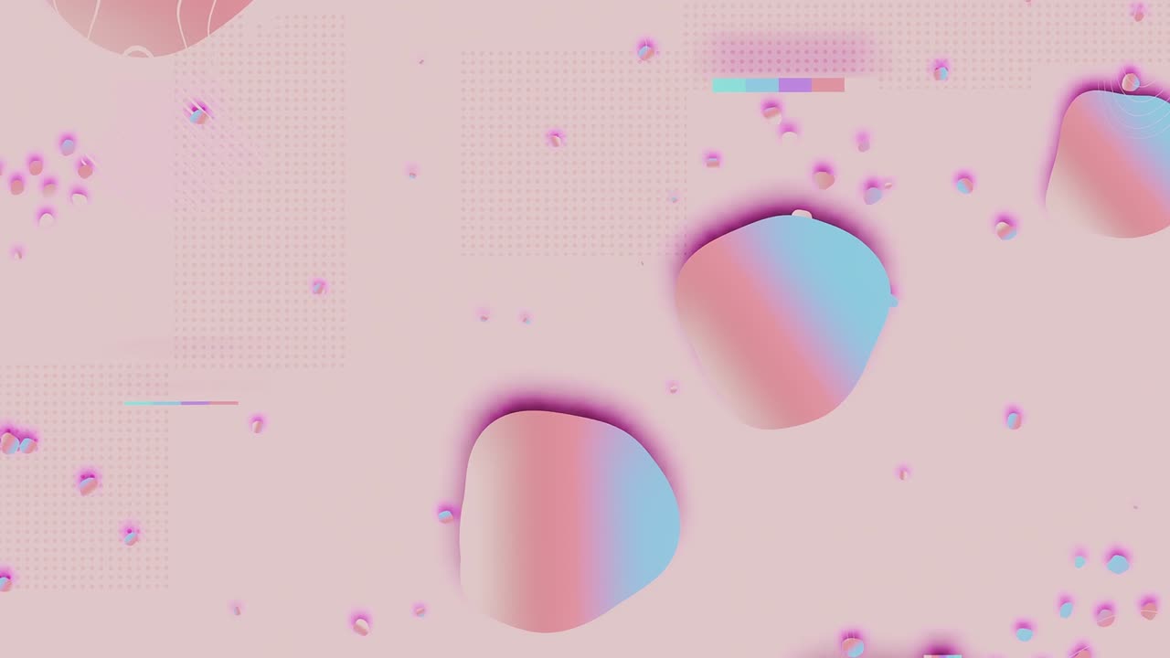 액체 모양의 추상적인 2d 애니메이션이 빠르게 확장되고 빈 배경에 나타납니다. 비주얼 또는 프레젠테이션을위한 원활한 루핑 영상