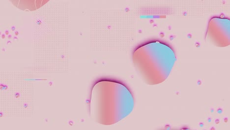 animación 2d abstracta de formas líquidas que se amplian rápidamente y aparecen en un fondo en blanco. imágenes de bucle sin costuras para visuales o presentaciones