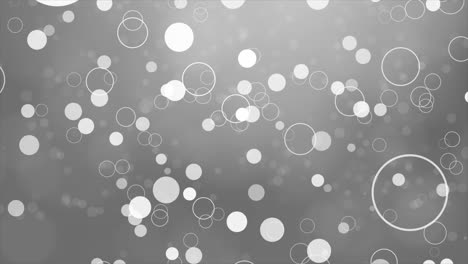 abstract grey background with white circles