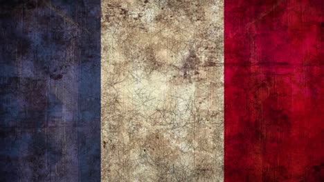 Animation-Eines-Schwarzen-Musters,-Das-Sich-über-Die-Flagge-Frankreichs-Bewegt
