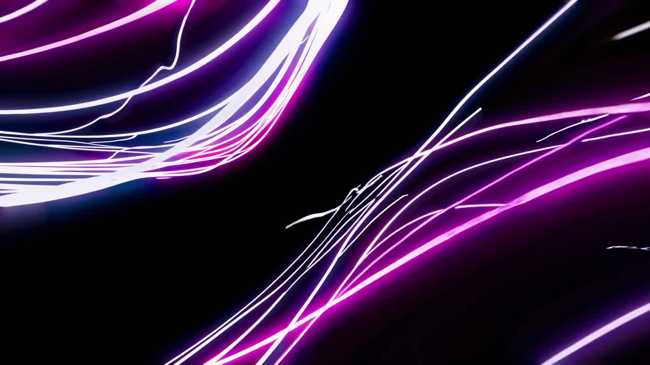 Abstract Neon Light Trails