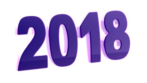 2018 looping footage met 4k resolutie.