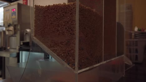ingredientes de postre, listos para poner en helado