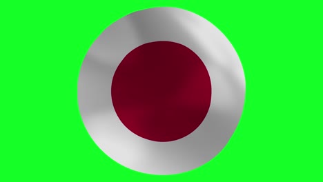 bandera de japón 4k uhd ondeando en el aire