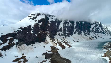 imágenes aéreas de la hermosa naturaleza de noruega.