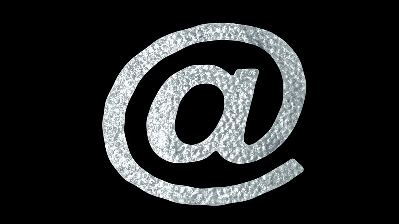 на знаке - анимационная концепция ледяных водных чисел