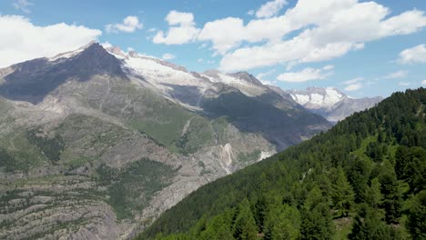 stunning drone footage of the aletsch glacier and alpine valley in the canton of valais in switzerland