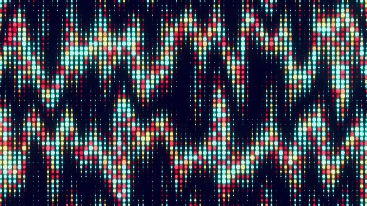 Vibrant Pixelated Light Pattern Pulsating Seamlessly