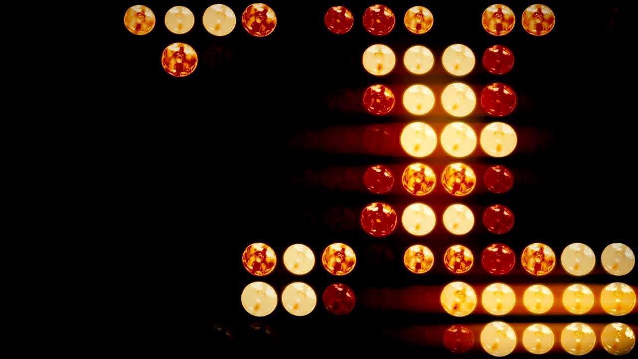 4k animado luces intermitentes fondo de la pared