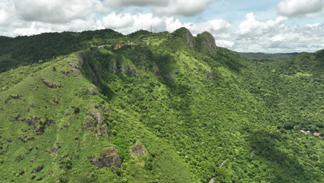 mountain at cayey puerto rico on a sunny