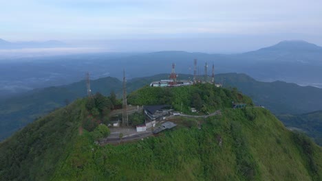 mount telomoyo stratovolcano in central java, indonesia