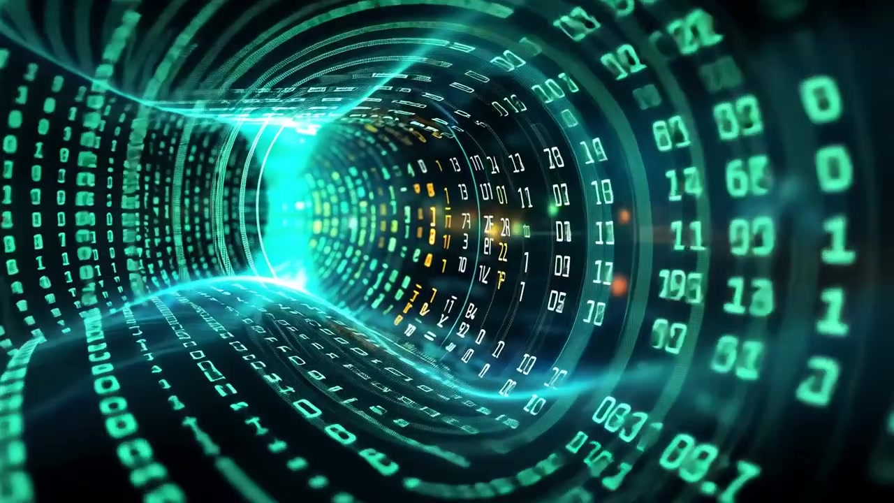 Digital Data Tunnel with Streaming Binary Code