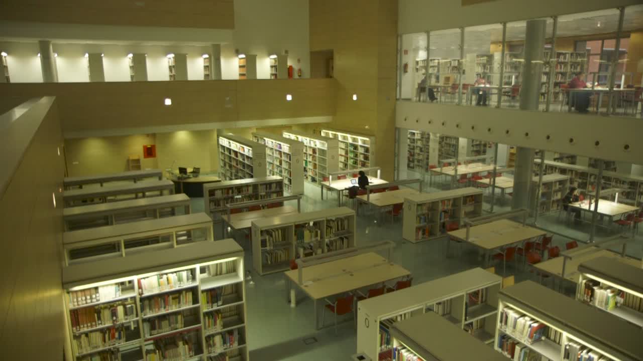 People Studying in Big Library