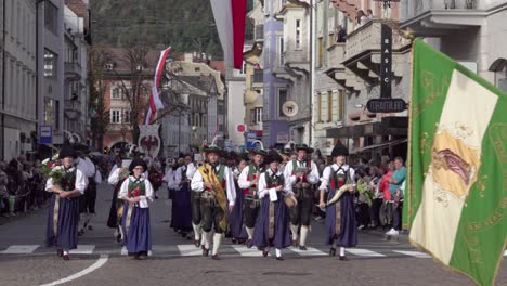 traditional parade in an italian town