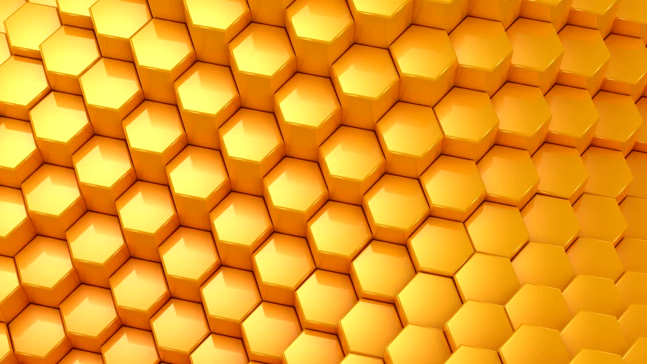 Hexagons Formed A Wave