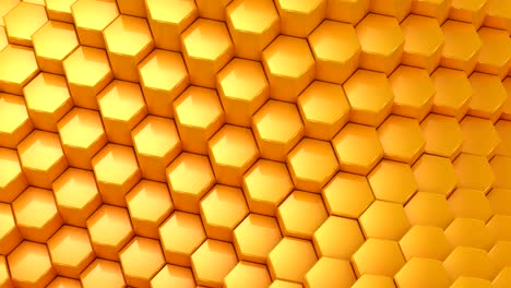 los hexágonos formaron una onda