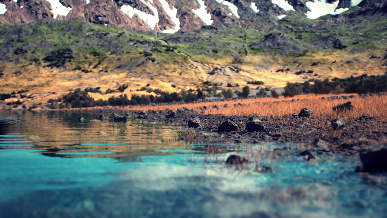 vistas panorámicas del lago y las montañas