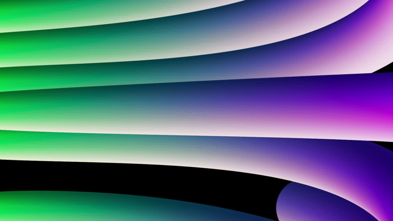 Abstract Flowing Gradient Lines Animation on Black Background