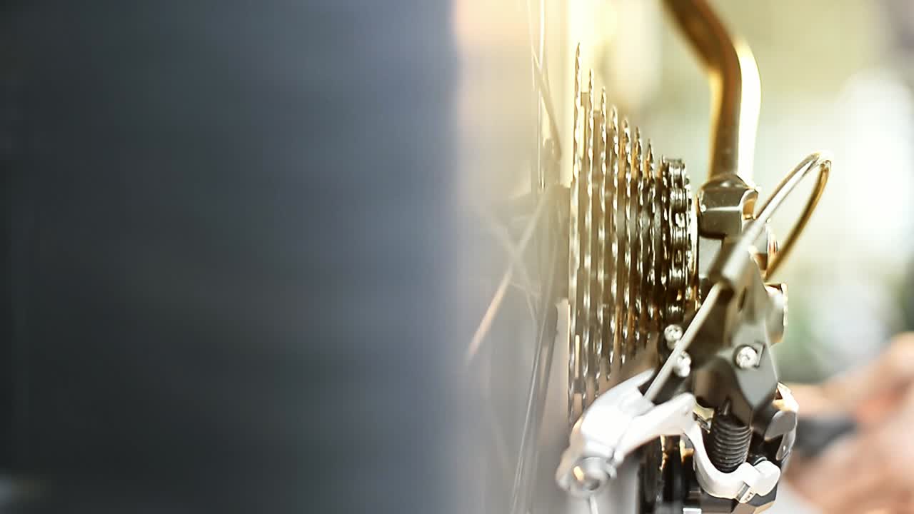 parte di bicicletta, deragliatore a catena a cassetta