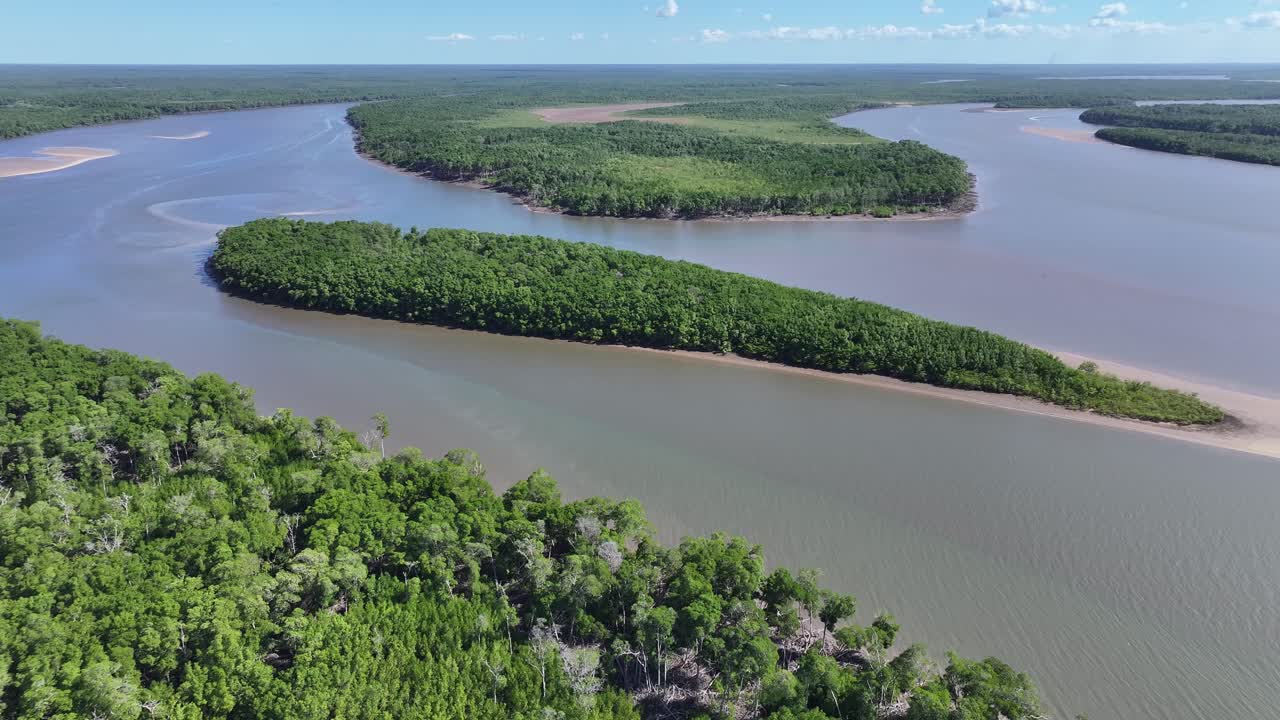 Parnaiba Delta At Tutoia In Maranhao Brazil. Nature Scenery. Brazilian Delta Of The Americas. Parnaiba Delta At Maranhao. Winding River. Beach Landscape. Vacations Travel. Brazil Northeast