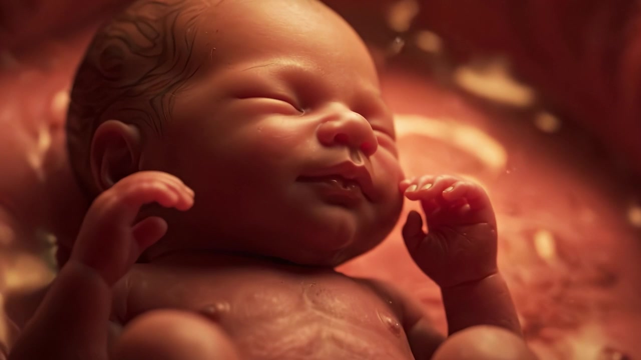 Newborn Embracing the Warmth of Life: A Captivating Journey from Womb to World Showcasing the Tender Beauty of Birth in its Rawest Form